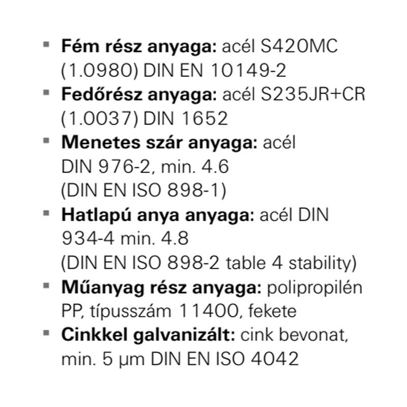 FISCHER 538659 KALAPÁCSFEJŰ CSAVAR M10*40 FHS CLIX (27/18,28/30 SÍNHEZ)  SZERELÉSI RENDSZER