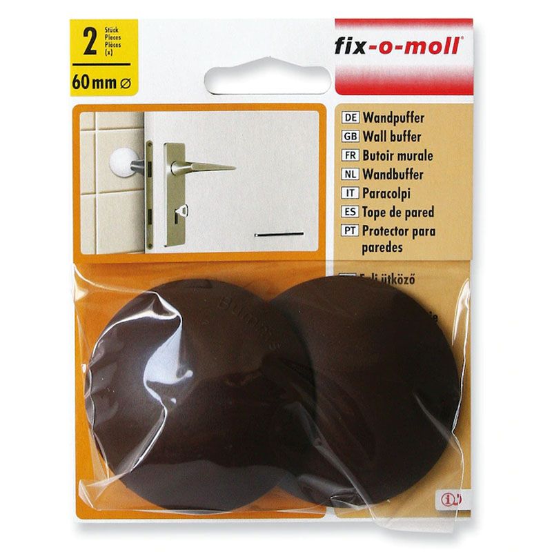 FIX-O-MOLL 3566611 ÜTKÖZŐ FALI ÖNTAPADÓS D60mm BARNA 02DB/CSOMAG  AJTÓVASALAT