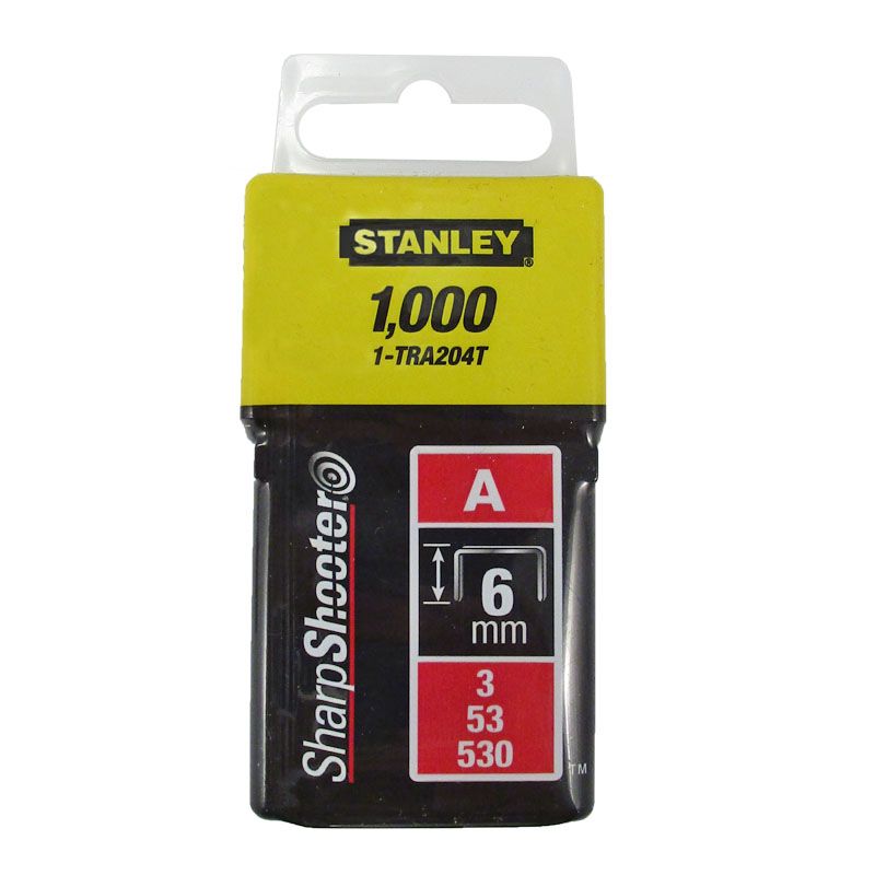 STANLEY 1-TRA204T TŰZŐKAPOCS A 6*11,3mm TYPE53/A/M53 1000DB/CSOMAG HG.  TARTOZÉKOK