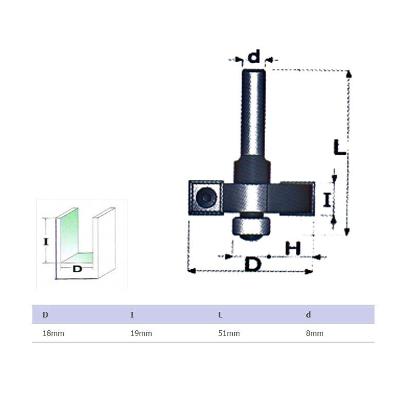 FELSŐMARÓ NÚT D18/19 D08mm SZÁR TÖMÖR VÍDIA MASSIVETOOLS 001803A MARÁS