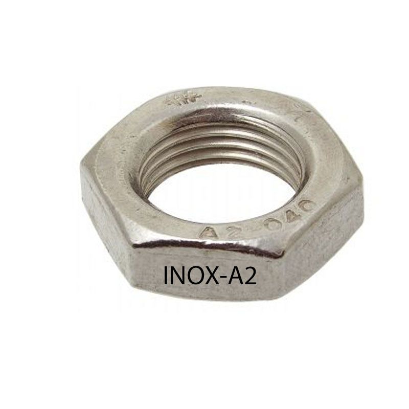 ALACSONY HATLAPÚ ANYA M12 DIN 439 A2 INOX  ANYACSAVAR