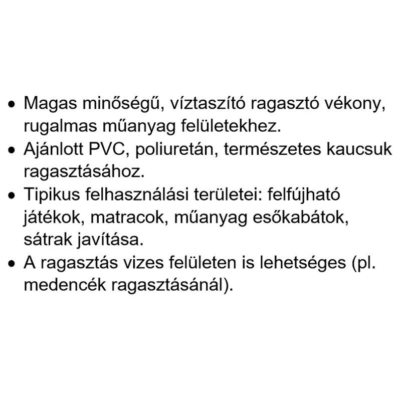 RAGASZTÓ MŰANYAGHOZ  20ML LÁGY MŰA.PVC-HEZ TECHNICOLL R-334 RAGASZTÁSTECHNIKA