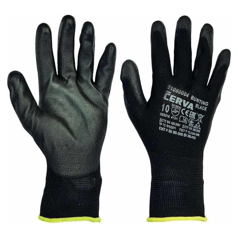 VÉDŐKESZTYŰ KÖTÖTT FEKETE10-ES BUNTING BLACK TENYÉREN MÁRTOTT CERVA 0108004599100 VÉDŐKESZTYŰ KÖTÖTT FEKETE10-ES BUNTING BLACK TENYÉREN MÁRTOTT CERVA 0108004599100