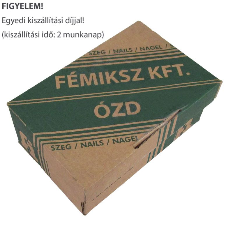 HUZALSZEG 6.0/200 NATÚR 5kg/dz EN 10230-1 - TELJES DOBOZ MAGYAR SZEGEK