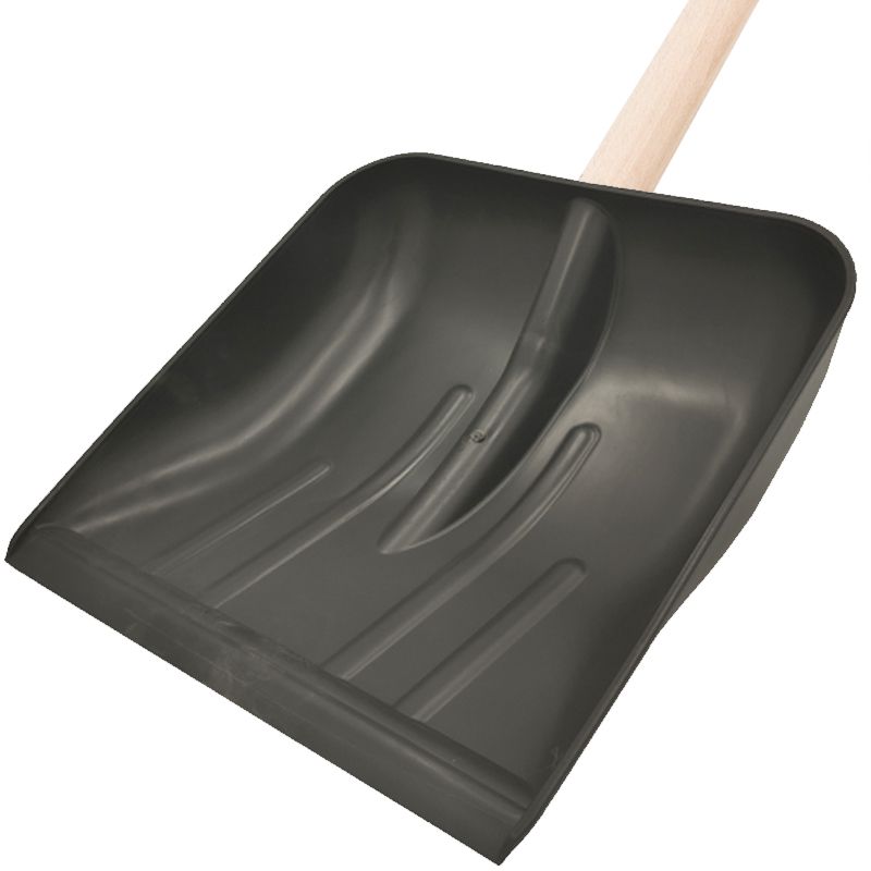 HÓLAPÁT MŰANYAG 38cm NYELEZETT ÉLVÉDŐ NÉLKÜL FEKETE IMPORT KERTI- ÉS TEREPSZERSZÁMOK