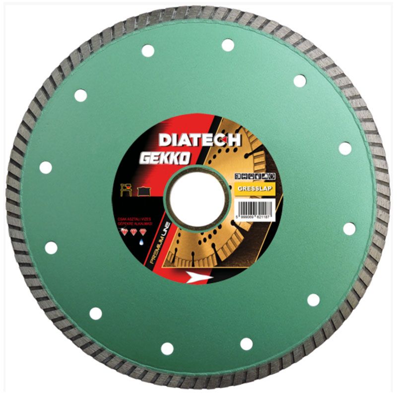 DIATECH GK150 VÁGÓKORONG TURBO D150*30/25,4 GEKKO GYÉMÁNTSZEMCSÉS  GYÉMÁNTSZEMCSÉS VÁGÓKORONG