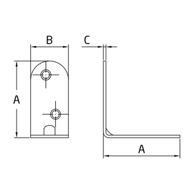 AMIG 3/935 SAROKVAS 50*19*2mm SHG. ANGULO  BÚTORVASALAT