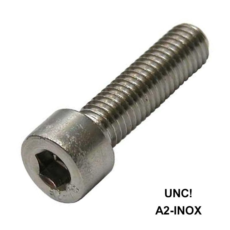 BK HENGERESFEJŰ 1/4c*19mm DIN 912 UNC A2 INOX  COLOS CSAVAROK