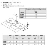 FISCHER 79665 ALAPLAP M8 GPL  SZERELÉSI RENDSZER