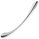 BÚTORFOGANTYÚ ÍVES 96mm D10 CSILLOGÓ KRÓM 112*30mm IMPORT BÚTORVERET