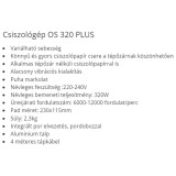 REZGŐCSISZOLÓ 320W OS320 PLUS, TALP: 230X115mm F.F.GROUP 41526 UTOLSÓ DARAB