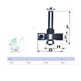 FELSŐMARÓ NÚT D14/25 D08mm SZÁR TÖMÖR VÍDIA MASSIVETOOLS 001403B MARÁS