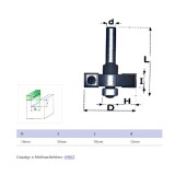 FELSŐMARÓ TISZTÍTÓ D19 D08mm SZÁR HSS FAIPARI MASSIVETOOLS 151904D MARÁS