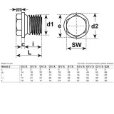 ZÁRÓCSAVAR HLF PEREMES G1/4col DIN 910-5.8 NAT. IMPORT COLOS CSAVAROK