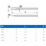 UNIOR 604267 HIDEGVÁGÓ LAPOS 100mm 660/6 KÉK-FESTETT  ÉPÍTŐIPARI SZERSZÁMOK