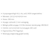 SZEGECSHÚZÓ KÉTKAROS ALU,RÉZ,ACÉL,INOX, 2,4-6,4, FORTUM 4770614 SZEGECSELŐ ESZKÖZÖK