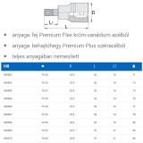 UNIOR 605567 DUGÓKULCS BEHAJTÓHEGY 1/2col 192/2TX /45 TORX  SZERSZÁM-KULCSOK