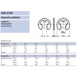 BIZTOSÍTÓGYŰRŰ KÜLSŐ D5 HORONY DIN 6799 HG-NAT D6-8 TENGELY IMPORT BIZTOSÍTÓ ELEMEK