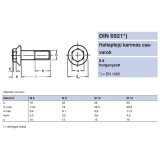 HLF CSAVAR ALÁTÉTES M10*40 DIN 6921-8.8 HG. FOGAZOTT RM. IMPORT METRIKUS CSAVAROK