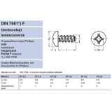 LEMEZCSAVAR DFKH D2.9*6.5 DIN 7981 HG. PH F TOMPAVÉGŰ .EGYEDI