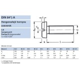 HFH CSAVAR M4*40 (HENGERESF.) DIN 84 HG.  METRIKUS CSAVAROK