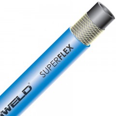 HEGESZTŐTÖMLŐ OXIGÉNHEZ D9 16 KÜLSŐ*3.5mm FAL KÉK IWELD SUPERFLEX 10M/CSOMAG HEGESZTÉSI TARTOZÉK