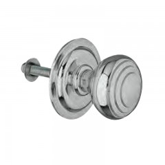 AMIG 14/6445 AJTÓGOMB KÖR ROZETTÁS D61/80 FIX MATT KRÓM GÖMB EXTRA NAGY  AJTÓGOMB