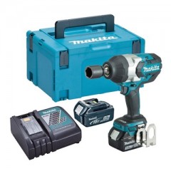 MAKITA DTW1001RTJ AKKUS ÜTVECSAVAROZÓ 18V 2DB 5Ah AKKUVAL 1050Nm+KOFFER  