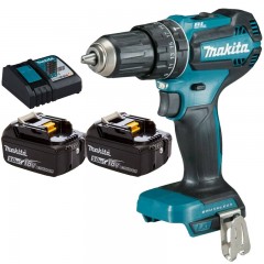 MAKITA DHP485RTJ AKKUS ÜTVEFÚRÓ-CSAVAROZÓ 18V 2DB 5Ah AKKUVAL,TÖLTŐVEL  ÜTVEFÚRÓ-CSAVAROZÓ