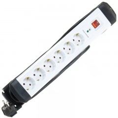 KÁBEL HOSSZABB-EL. 6-OS 3,1MM 2M TÚLÁRAM ELLEN VÉDETT FEHÉR DÜWI D12517-VT12517 KÁBELDOB-HOSSZABBÍTÓ-ELOSZTÓ