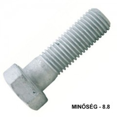 HLF CSAVAR M16*90 DIN 931-8.8 THG. RM IMPORT METRIKUS CSAVAROK